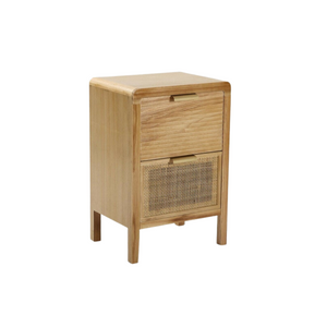 
                  
                    Charger l&amp;#39;image dans la galerie, Commode Versa Rotin, Bois de Paulownia et Bois MDF
                  
                