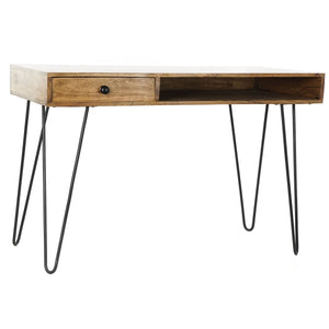 
                  
                    Cargar imagen en el visor de la galería, Bureau DKD Home Decor Naturel Noir Métal
                  
                