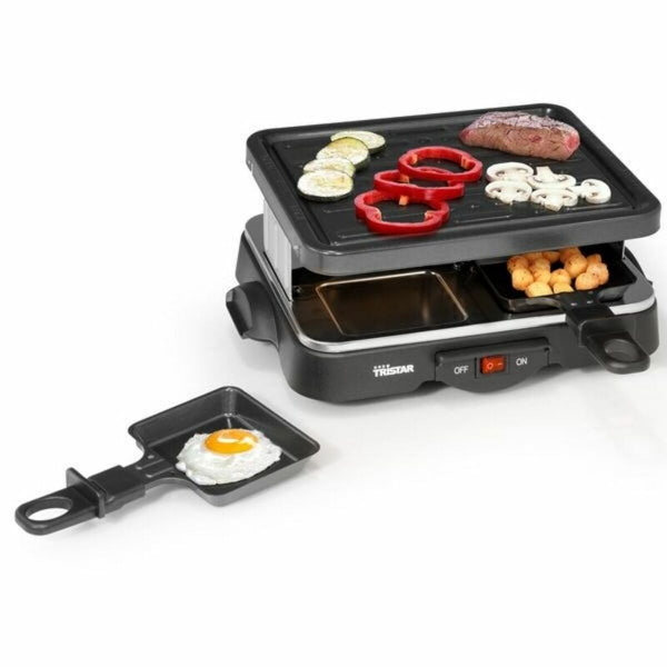 
                  
                    Load image into Gallery viewer, Appareil à Raclette pour 4 Personnes Tristar Noir 500W
                  
                