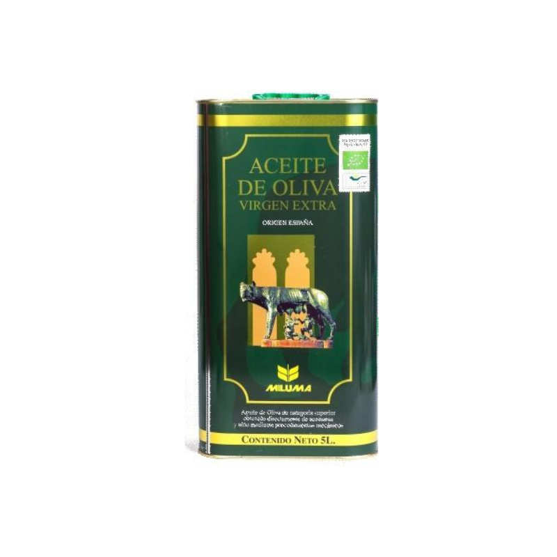 Huile d'Olive Extra Vierge BIO MILUMA - 2 Bidons Métalliques de 5L
