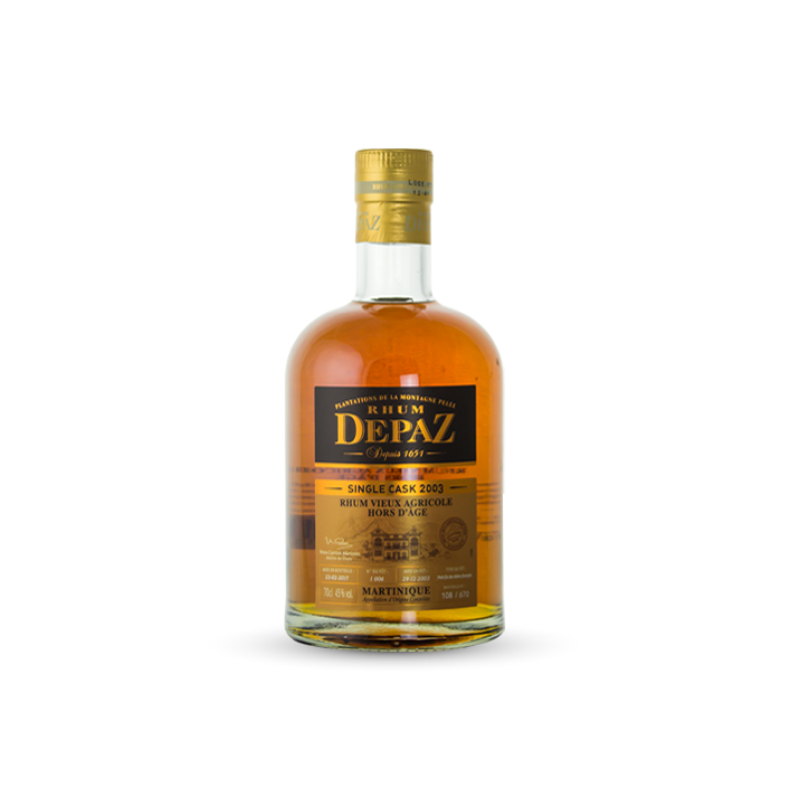 Depaz Single Cask 2003 Hors d'Âge Rhum Agricole 45% - 70cl