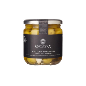 
                  
                    Cargar imagen en el visor de la galería, Olives à l&amp;#39;Ail et Romarin LA CHINATA 200gr
                  
                