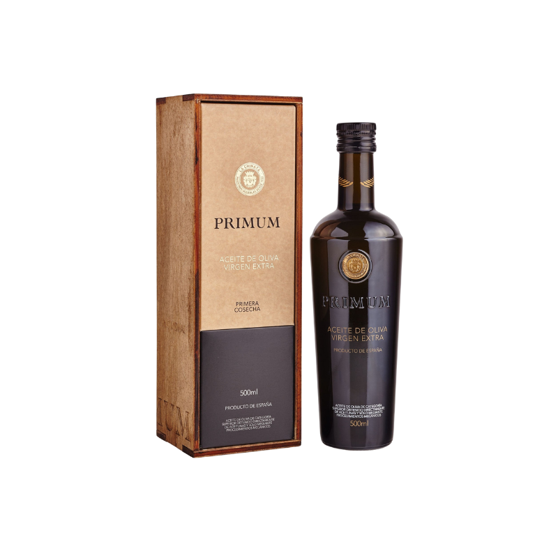 Huile d'Olive Extra Vierge Premium PRIMUM 500ml - Boîte en bois
