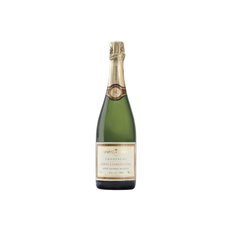 Champagne Brut Grande Réserve Blanc de Noirs DENIS CHARPENTIER 75cl - Colis de 6 Bouteilles
