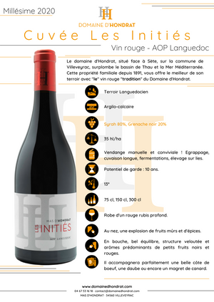 
                  
                    Cargar imagen en el visor de la galería, Les Inities Rouge AOC Languedoc DOMAINE D&amp;#39;HONDRAT 75cl - Carton de 6 Bouteilles
                  
                
