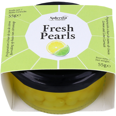 
                  
                    Load image into Gallery viewer, Perles de Fruit Citron Spherika Gourmet 55g
                  
                