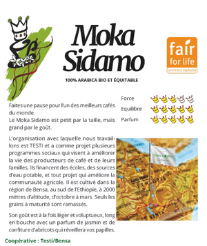 Café moulu Moka Sidamo bio 1 kg Dagobert 